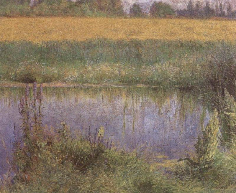 Wladyslaw Podkowinski Field of Lupins Spain oil painting art